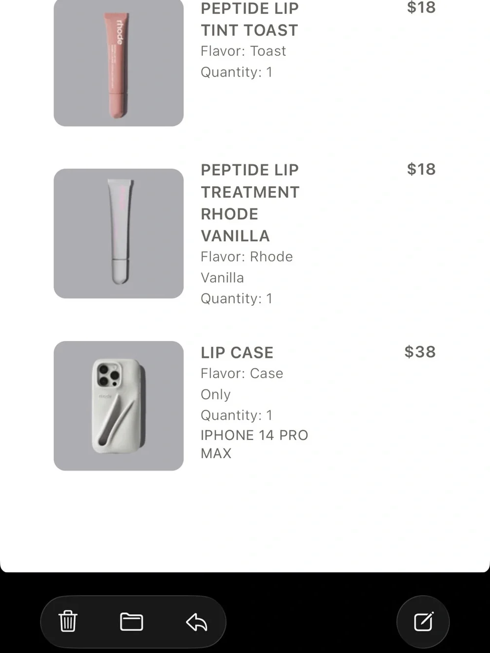 rhode iPhone 14 Pro Max case - NEVER USED